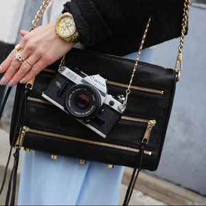 Rebecca Minkoff Zip Cross Body Bag - Black